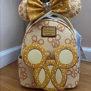 Loungefly Mickey Mouse Pretzel Backpack & Headband